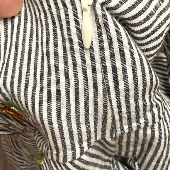 Forever 21 Striped Floral Blouse - Green and Yellow - Picture 6 of 7